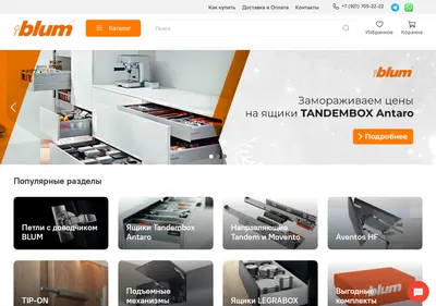 Снимок главной страницы blumshop.ru