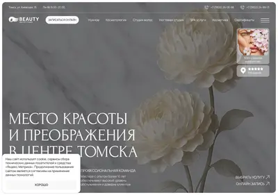 Снимок главной страницы beautytomsk.ru