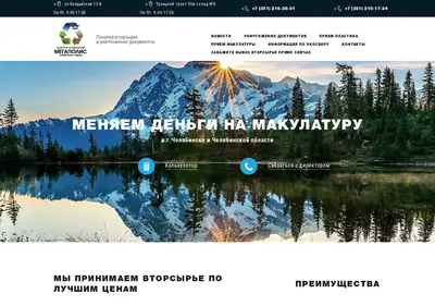 Снимок главной страницы 74megapolis.ru