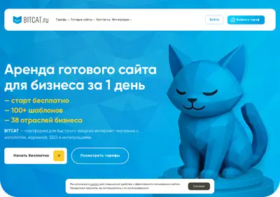 Снимок главной страницы bitcat.ru