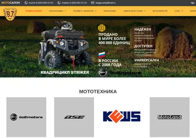 Снимок главной страницы buggy-jump.ru