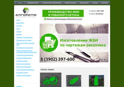 Снимок главной страницы algoritm19.ru