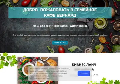Снимок главной страницы bernard-nk.ru