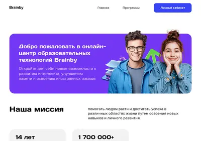Снимок главной страницы brainby.ru