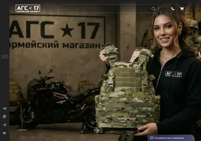 Снимок главной страницы ags-17.ru