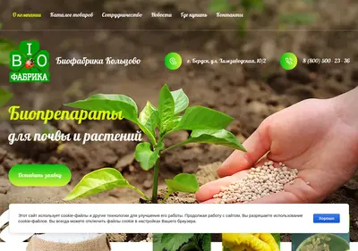 Снимок главной страницы bio-fabrika.ru