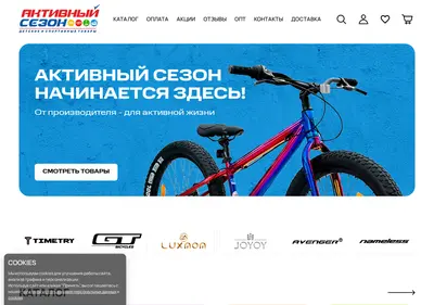 Снимок главной страницы active-season.ru