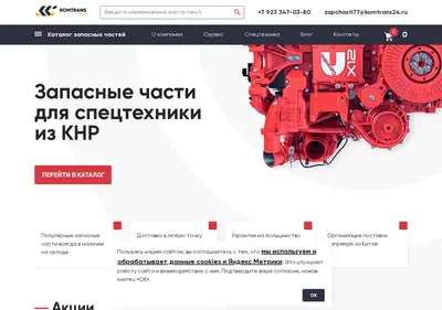 Снимок главной страницы chinasparts.ru
