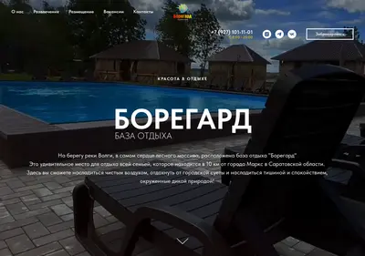 Снимок главной страницы boregard.ru