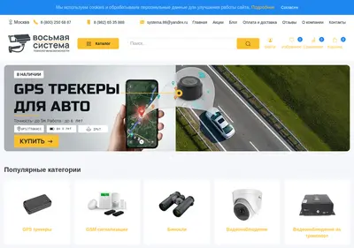 Снимок главной страницы 8sistema.ru
