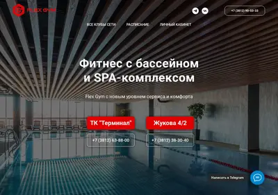Снимок главной страницы aquaflexgym55.ru