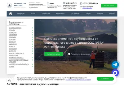 Снимок главной страницы chelarm.ru