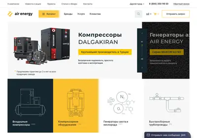 Снимок главной страницы air-energy.ru