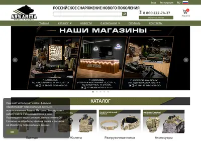 Снимок главной страницы arsarma.ru
