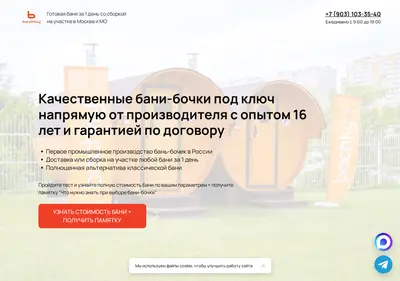 Снимок главной страницы bochky-msk.ru
