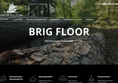 Снимок главной страницы brigfloor.ru