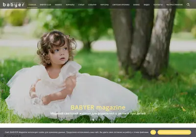Снимок главной страницы babyermagazine.ru