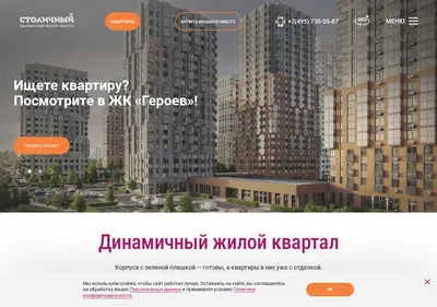 Снимок главной страницы 100lichny.ru